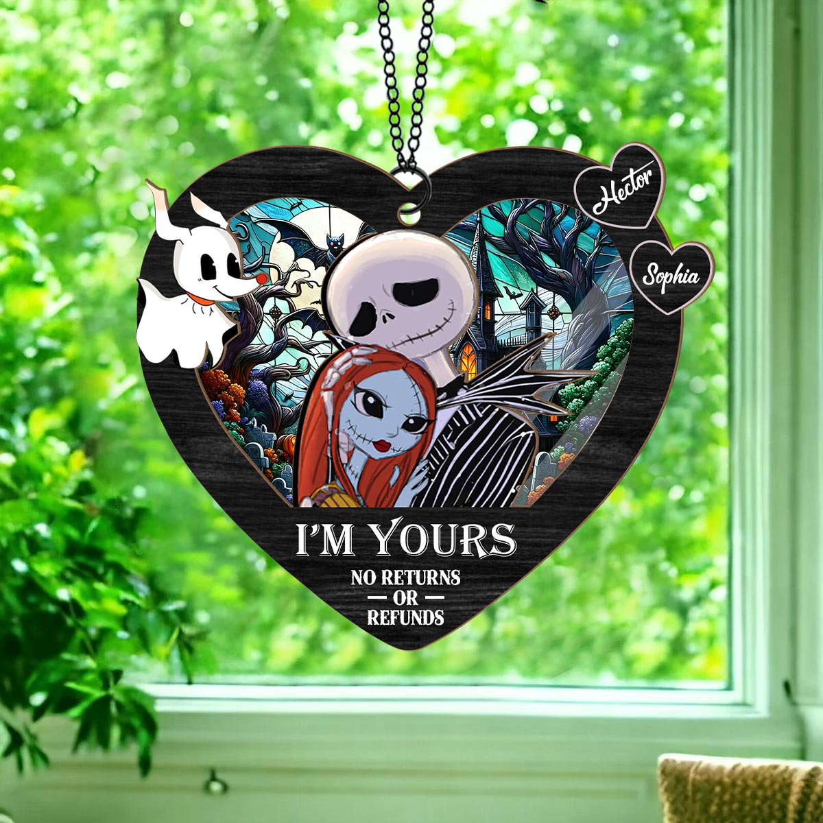 I'm Yours - Personalized Nightmare 2 Layered Window Hanging Suncatcher