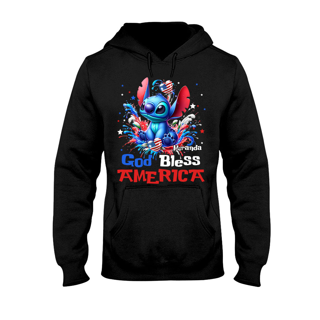 God Bless America - Personalized Ohana T-shirt And Hoodie