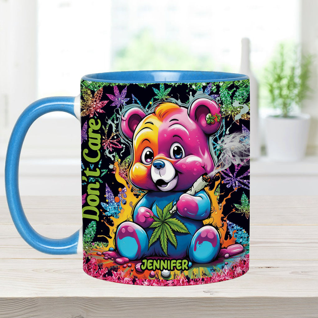 Don't Care Bear - Personalized Weed Accent Mug