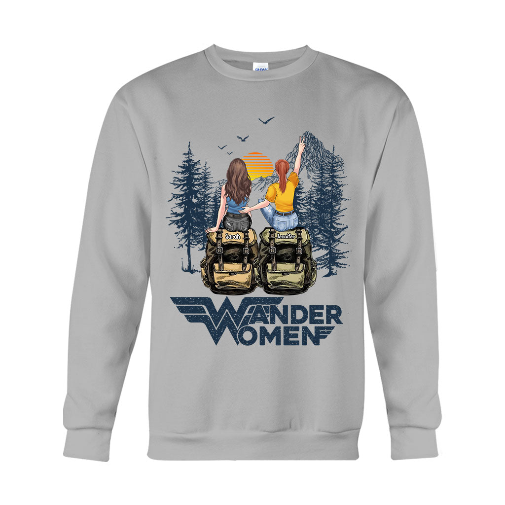 Wander Woman - Personalized Hiking T-shirt And Hoodie