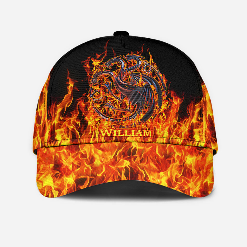 Fire And Blood - Personalized Thrones Game Classic Cap