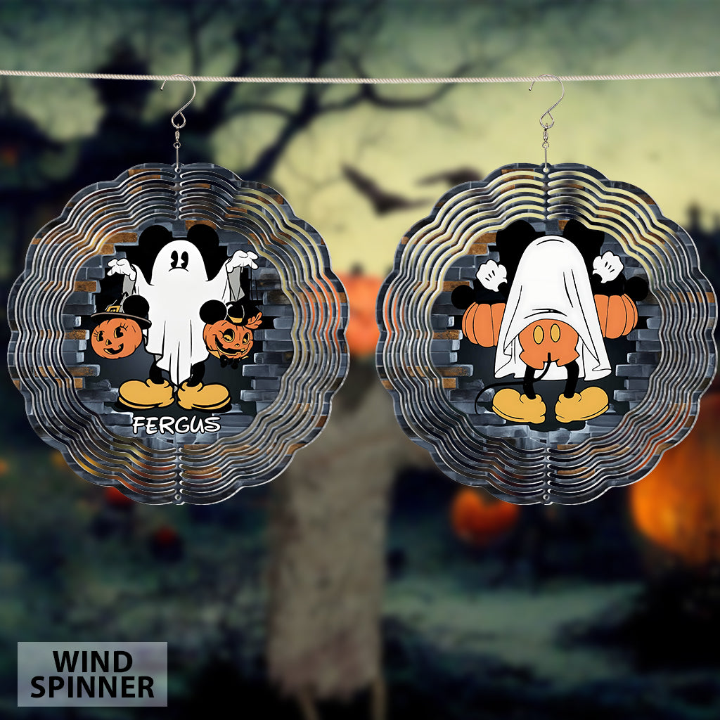 Funny Ghost Mouse - Personalized Mouse Wind Spinner