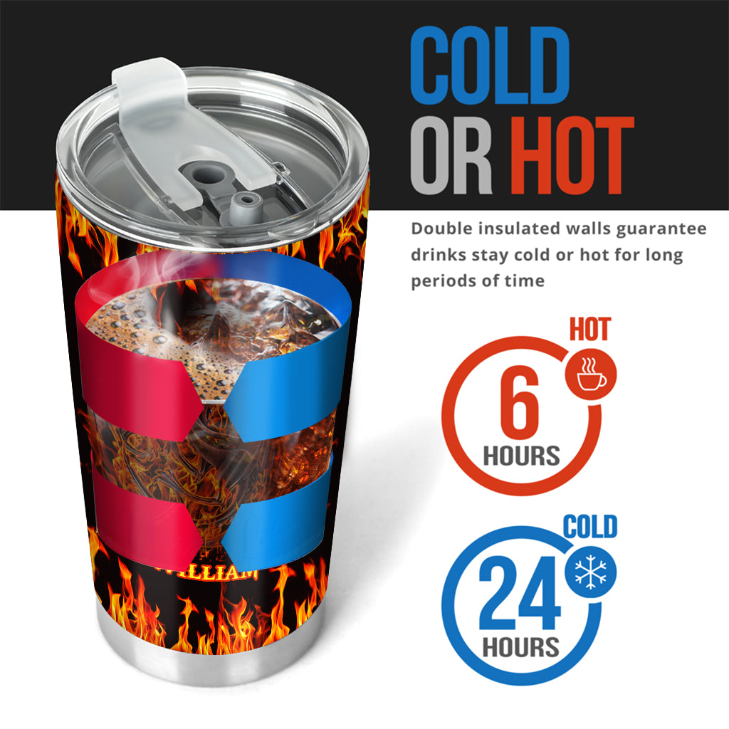 Fire And Blood - Personalized Thrones Game Tumbler