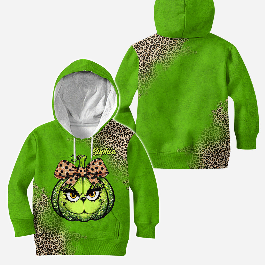 Green Pumpkin - Personalized Stole Christmas Hoodie and Leggings