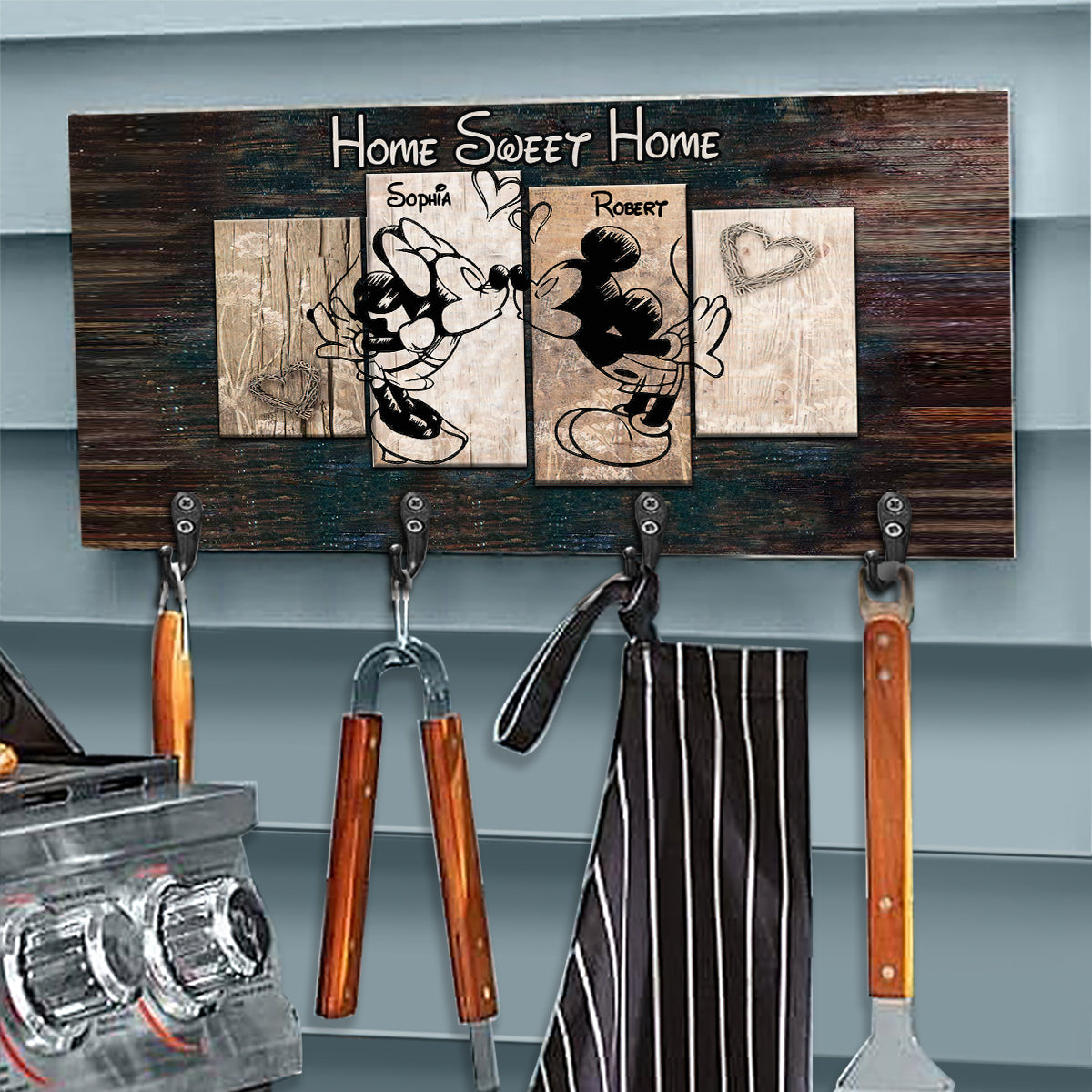 Home Sweet Home I'm Yours - Personalized Mouse Key Rack