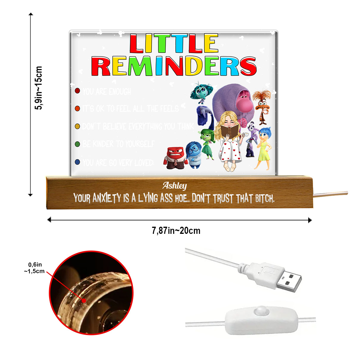 Little Reminders - Personalized Shaped Led Night Light