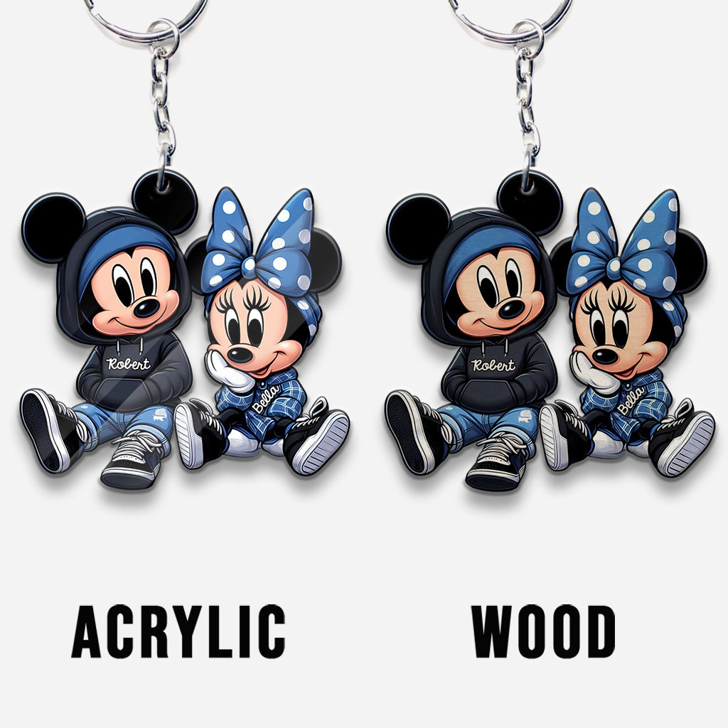 Chicano & Chicana Mouse - Personalized Mouse Keychain