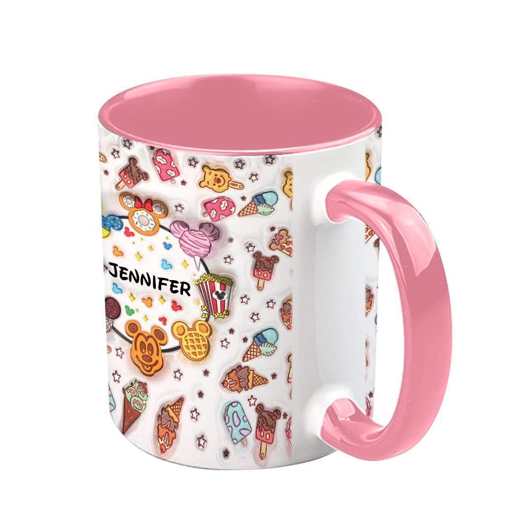 Snacking Around The World - Personalized Mouse Accent Mug