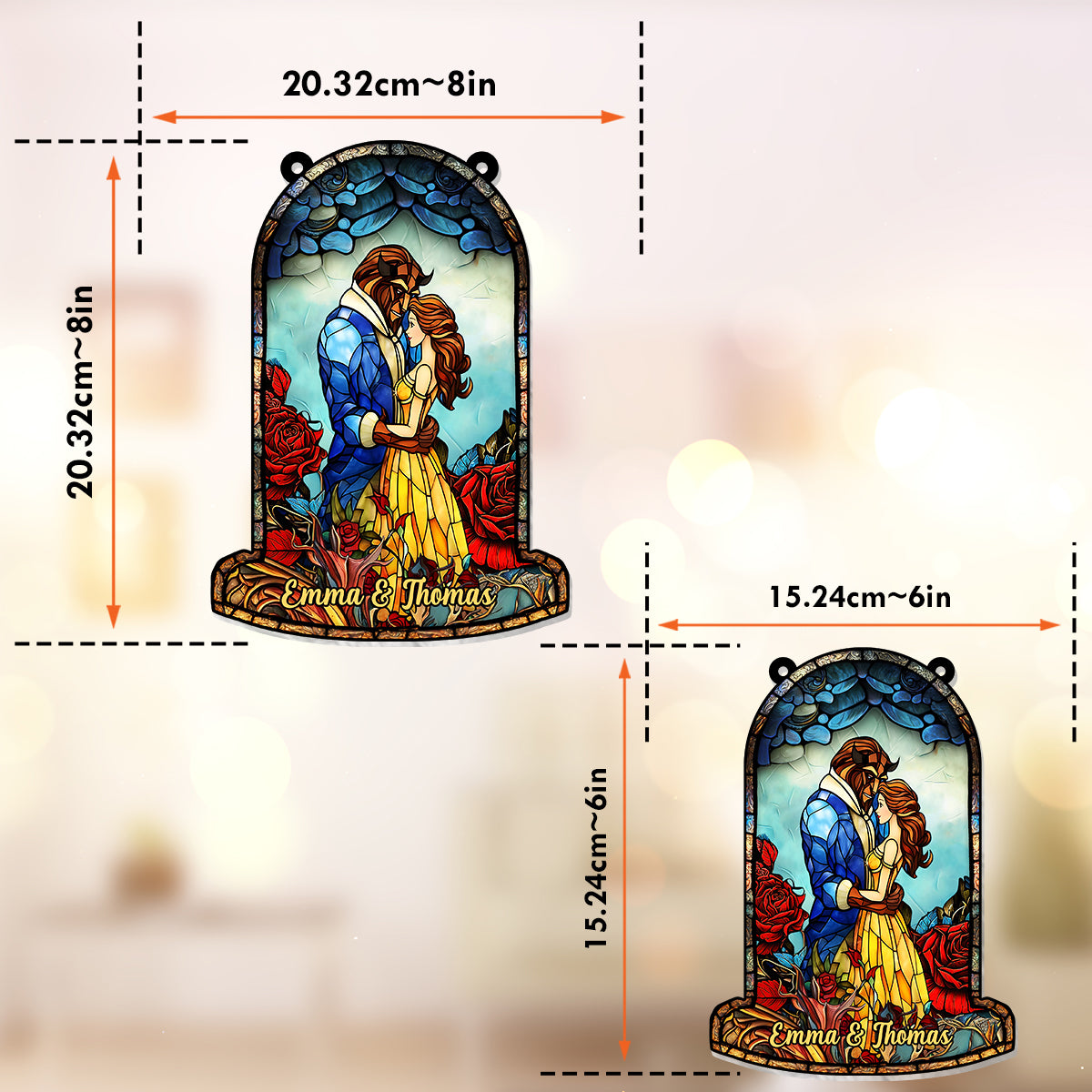You And Me We Got This - Personalized Couple Window Hanging Suncatcher Ornament
