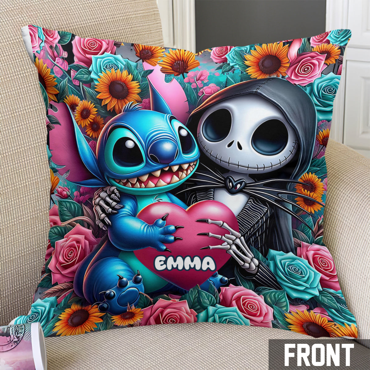Friends - Personalized Nightmare Throw Pillow