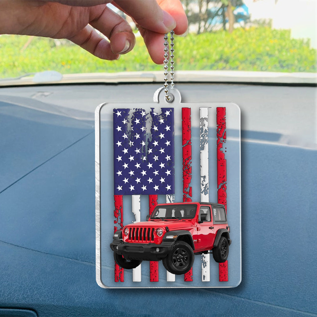 Car Flag - Personalized Car Transparent Car Ornament