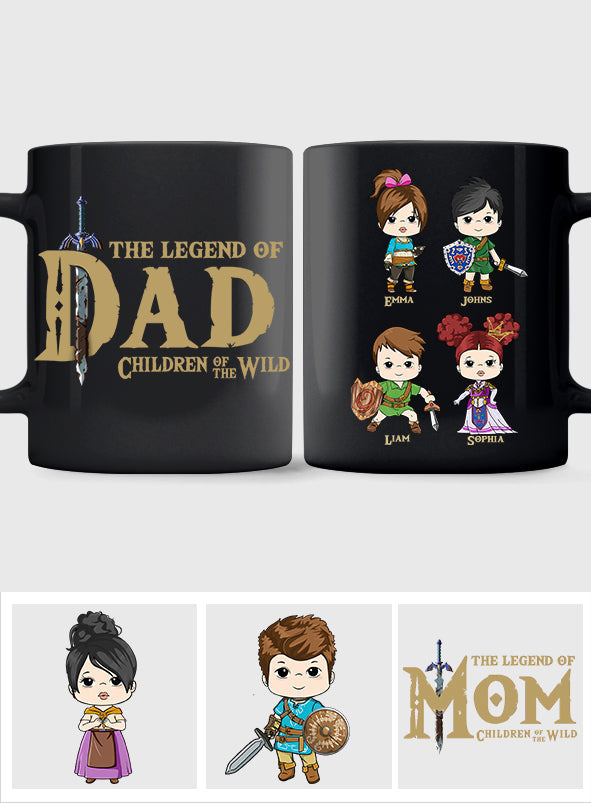 Dad The Legend Of Dad Any Title - Personalized The Adventurer Mug