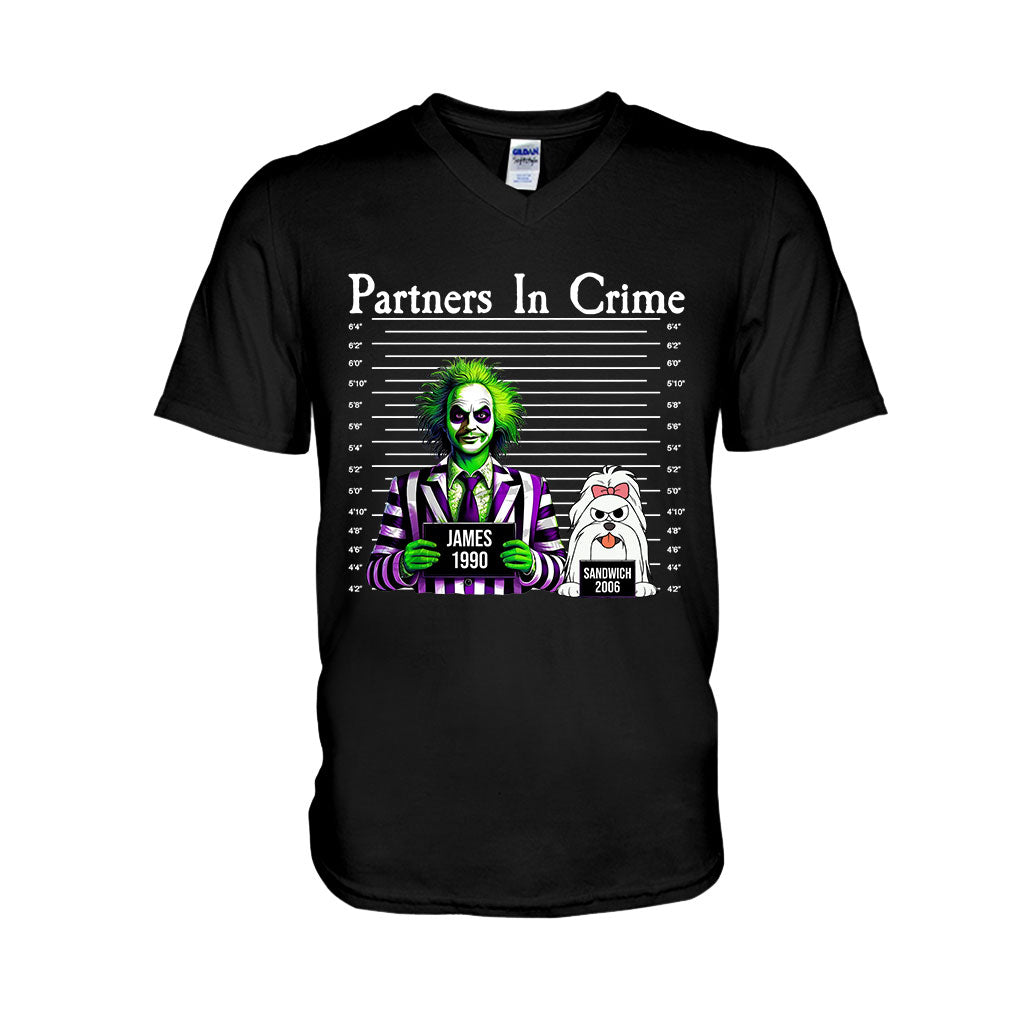 Partners In Crime Mugshot - Personalized T-shirt And Hoodie