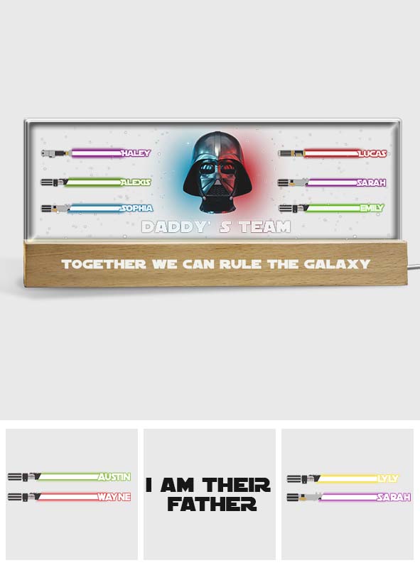 Together We Can Rule The Galaxy - Personalized The Force Custom LED Night Light
