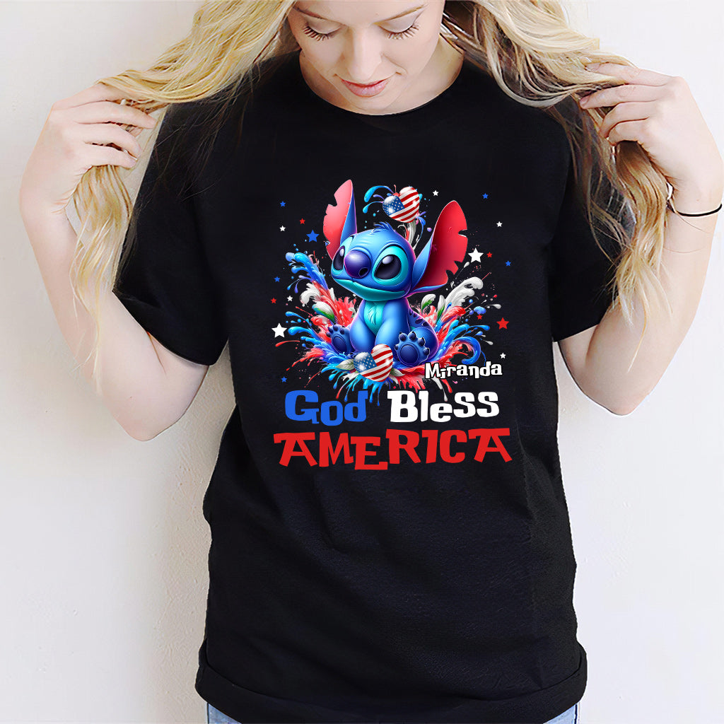God Bless America - Personalized Ohana T-shirt And Hoodie