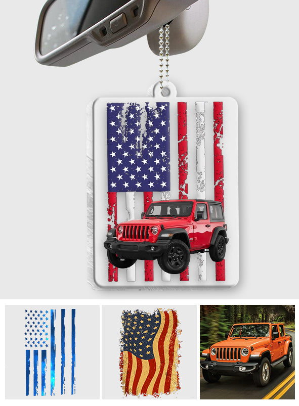 Car Flag - Personalized Car Transparent Car Ornament
