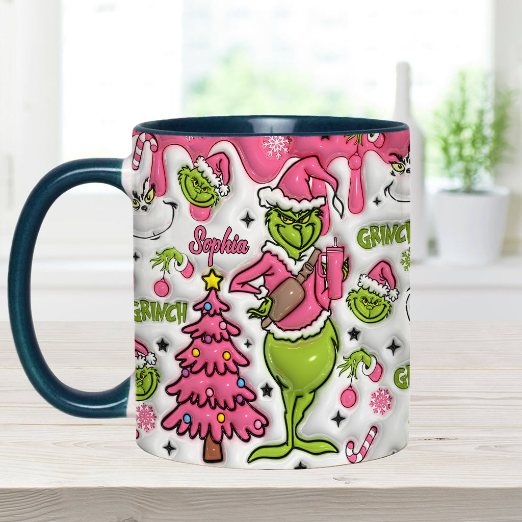 Merry Grinchmas - Personalized Stole Christmas Accent Mug