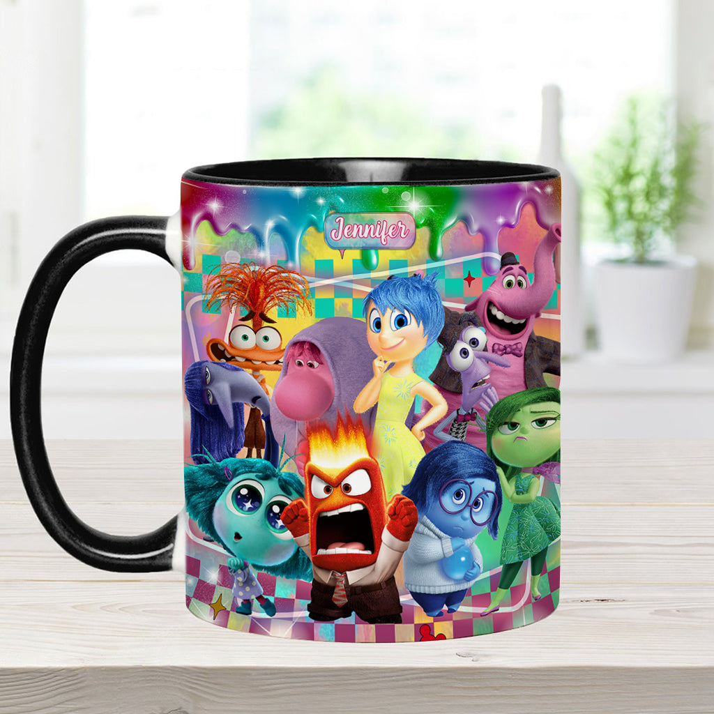 It's Ok To Feel All The Feels - Personalized Accent Mug