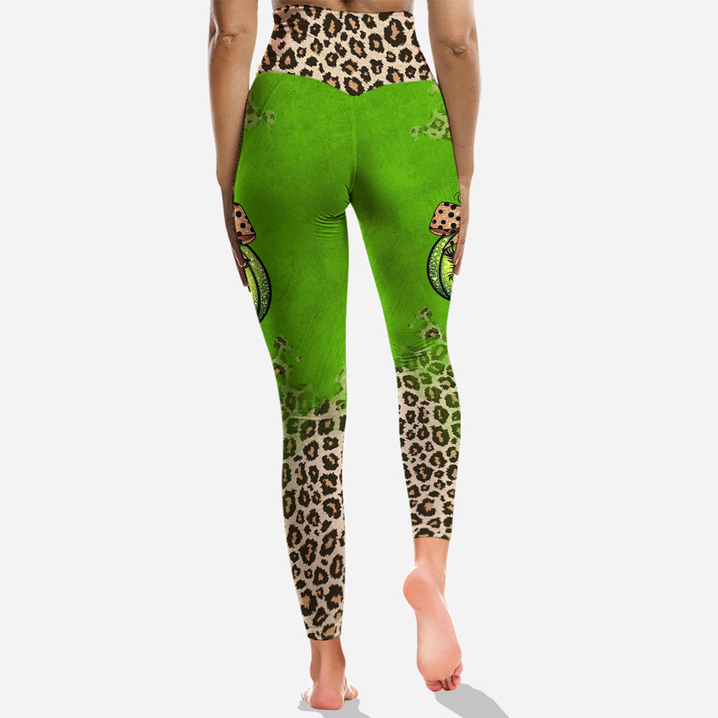 Green Pumpkin - Personalized Stole Christmas Hoodie and Leggings