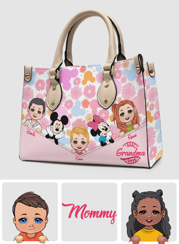Best Grandma/ Nana/ Mimi... Ever - Personalized Mouse Leather Handbag