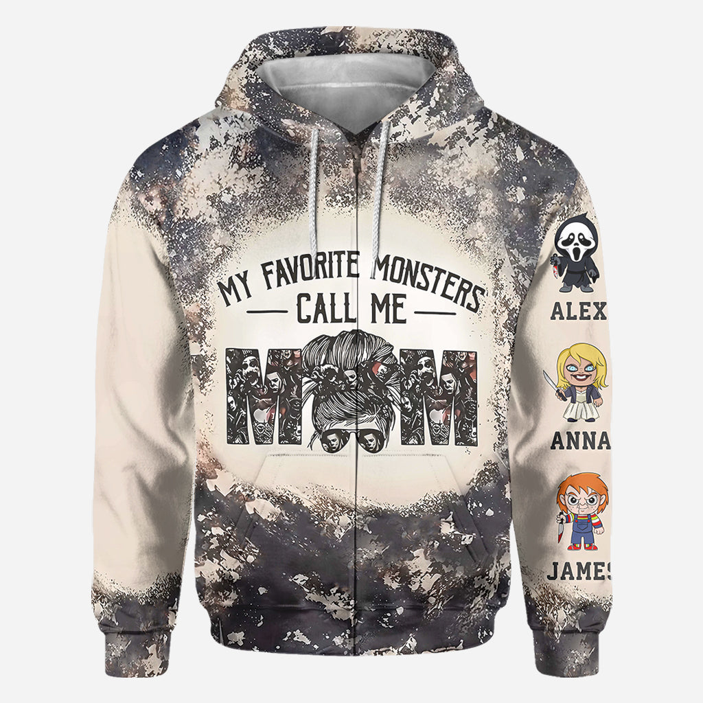My Favorite Monsters Calls Me Monsters - Personalized Mother All Over Shirt
