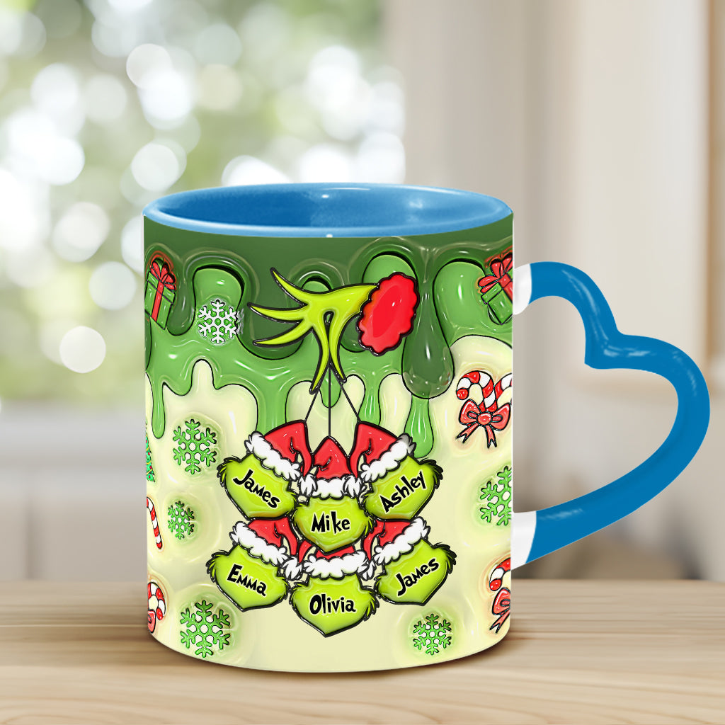 Stink Stank Stunk Mama Any Title - Personalized Mother Heart Handle Mug