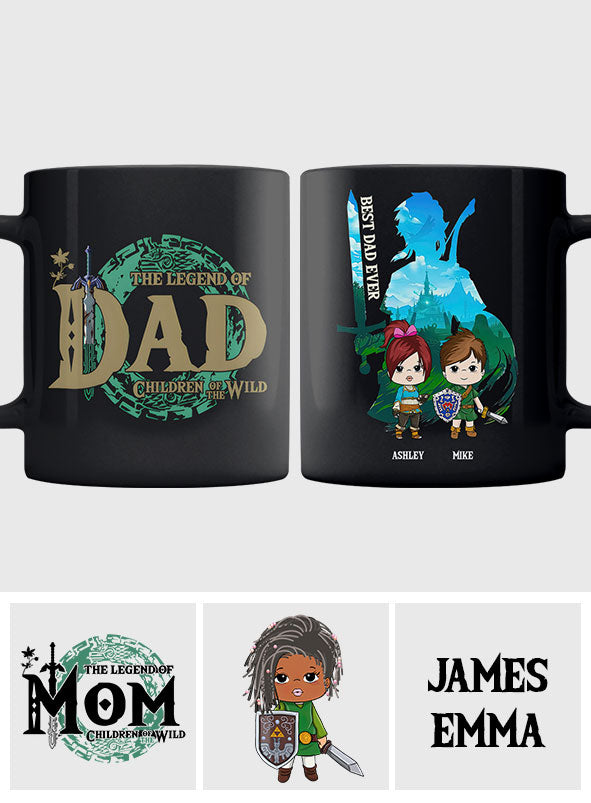 The Legend Of Dad/ Mom/ Nana... - Personalized The Hero's Legend Mug