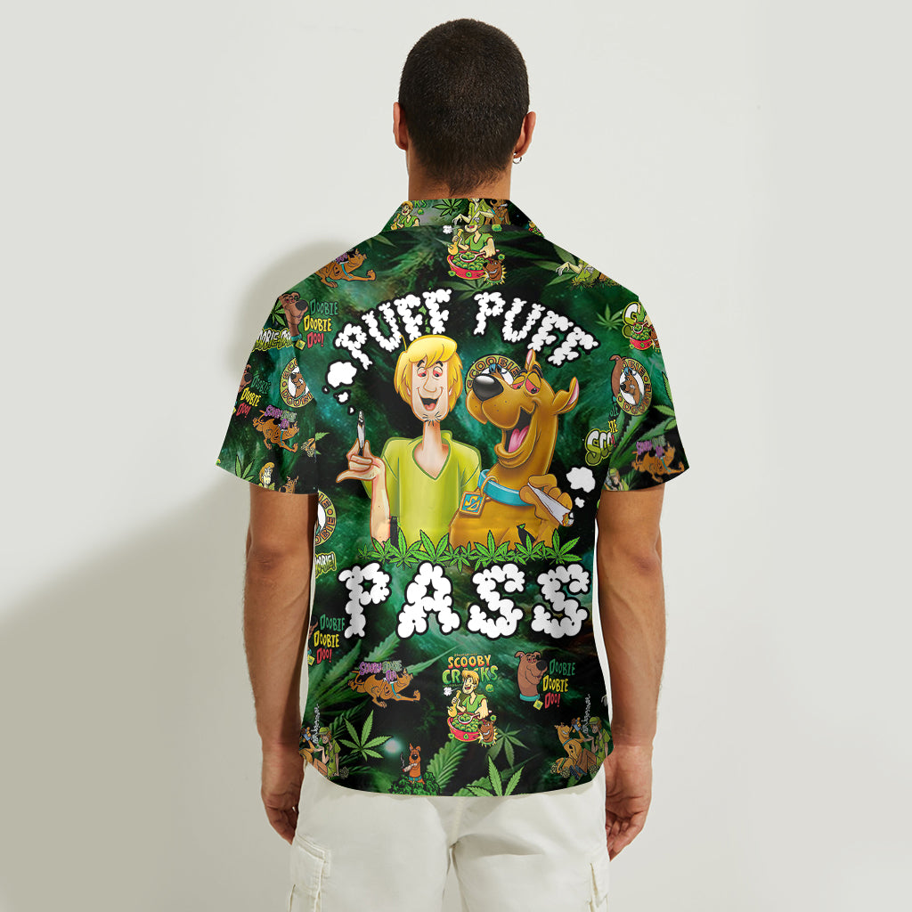 Puff Puff Pass - Personalized Weed Hawaiian Shirt