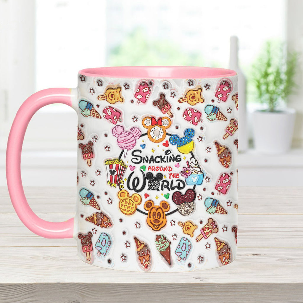 Snacking Around The World - Personalized Mouse Accent Mug