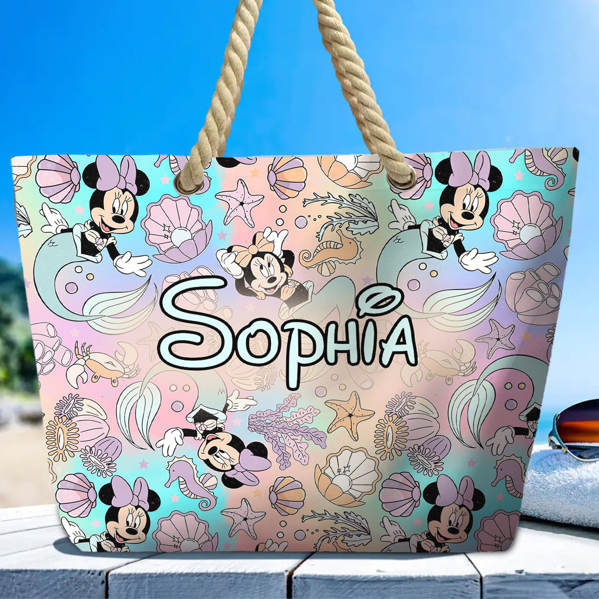 Summer Magical - Personalized Mouse Beach Bag
