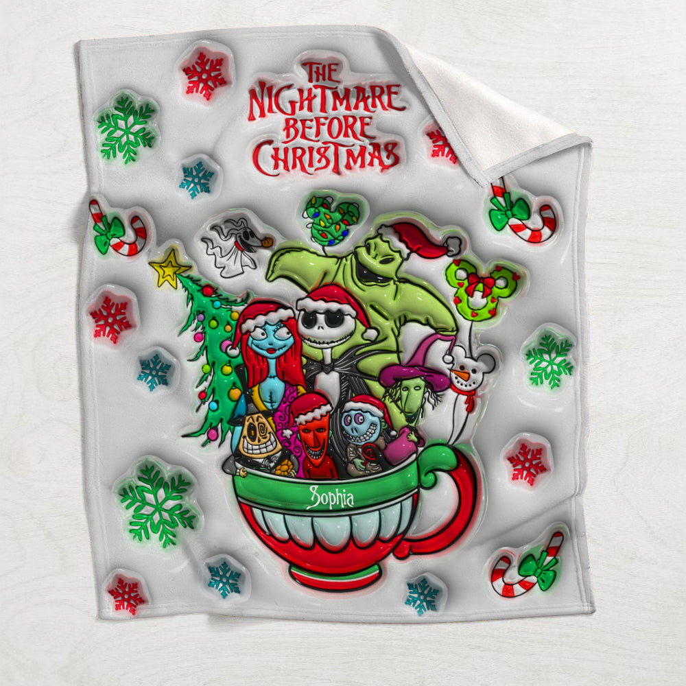 Merry Grinchmas - Personalized Nightmare Blanket