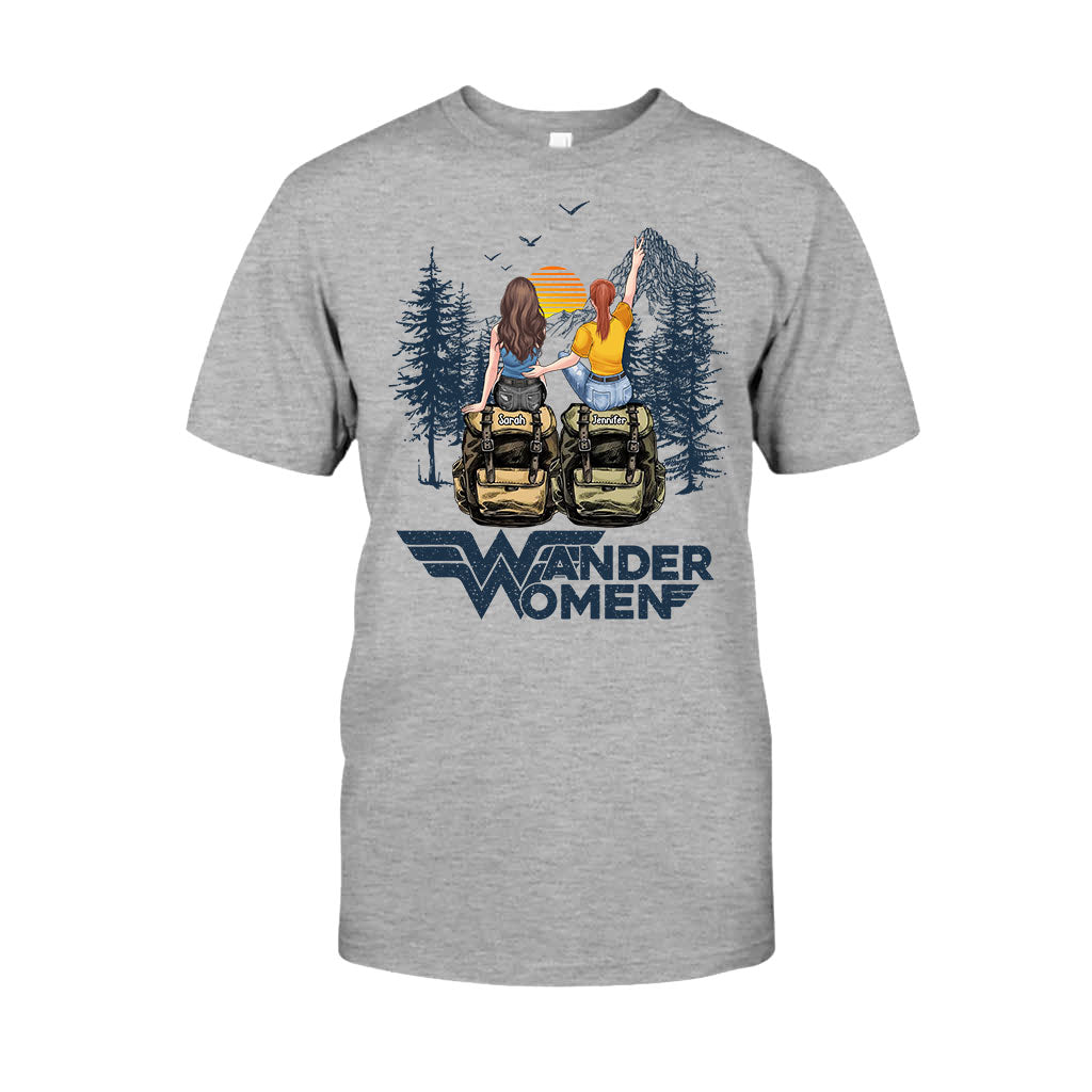 Wander Woman - Personalized Hiking T-shirt And Hoodie
