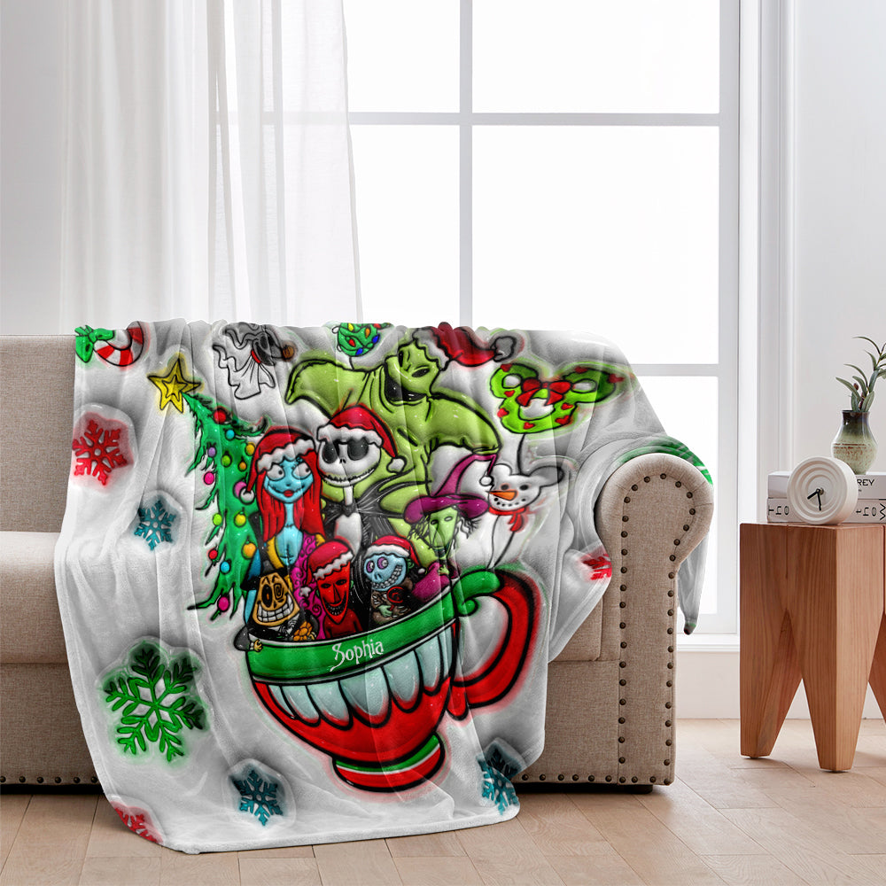 Merry Grinchmas - Personalized Nightmare Blanket