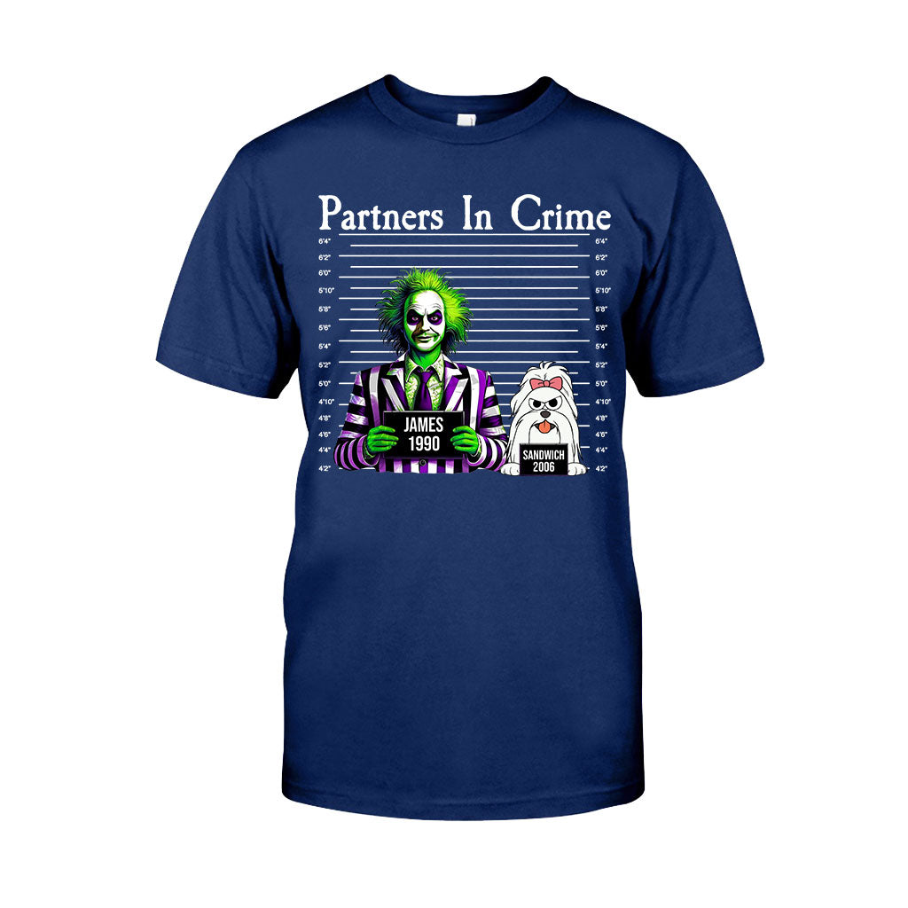 Partners In Crime Mugshot - Personalized T-shirt And Hoodie