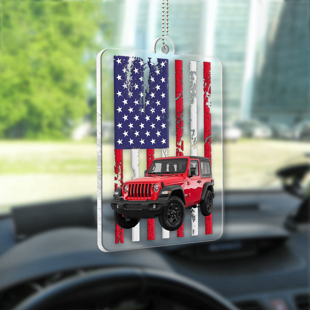 Car Flag - Personalized Car Transparent Car Ornament