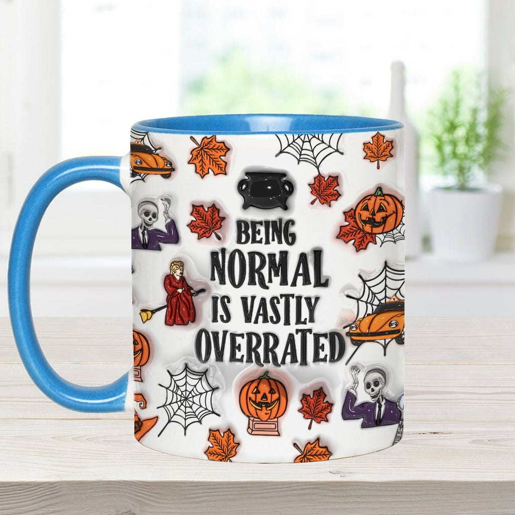 Being Normal Is Vastly Overrated - Personalized Accent Mug