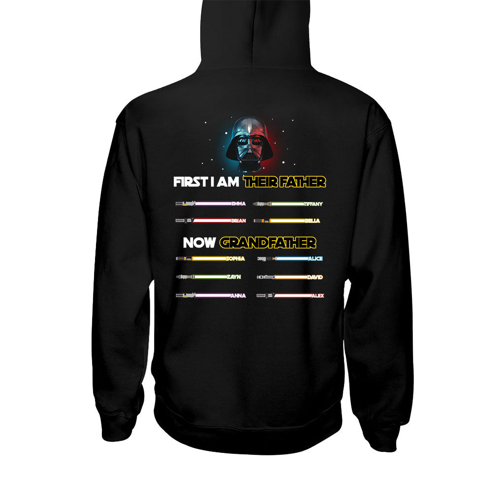 I Am Their Father Now Grandfather - Personalized The Force T-shirt And Hoodie