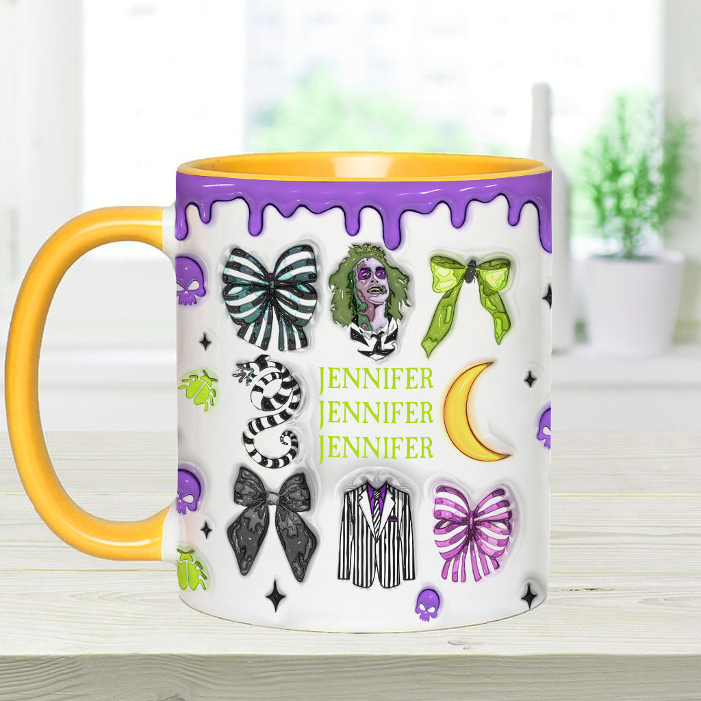 Never Trust The Living - Personalized Accent Mug
