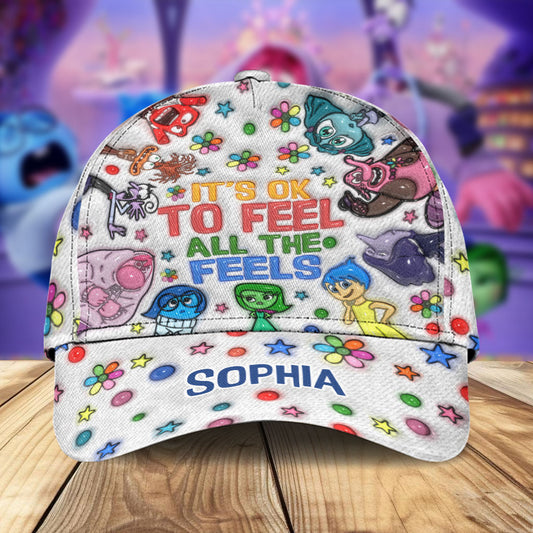 It's Ok To Feel All The Feels - Personalized Classic Cap
