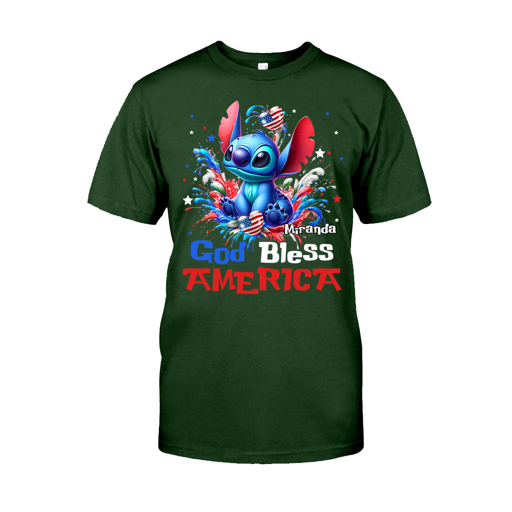 God Bless America - Personalized Ohana T-shirt And Hoodie