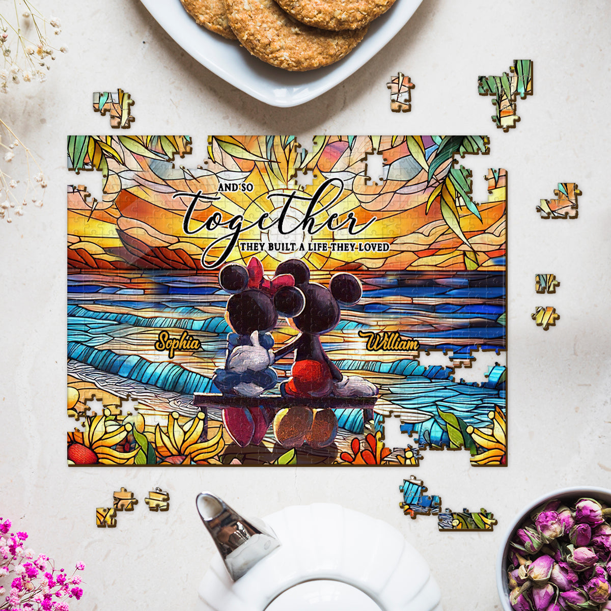 And So Together They Build A Life They Loved - Personalized Mouse Jigsaw Puzzle