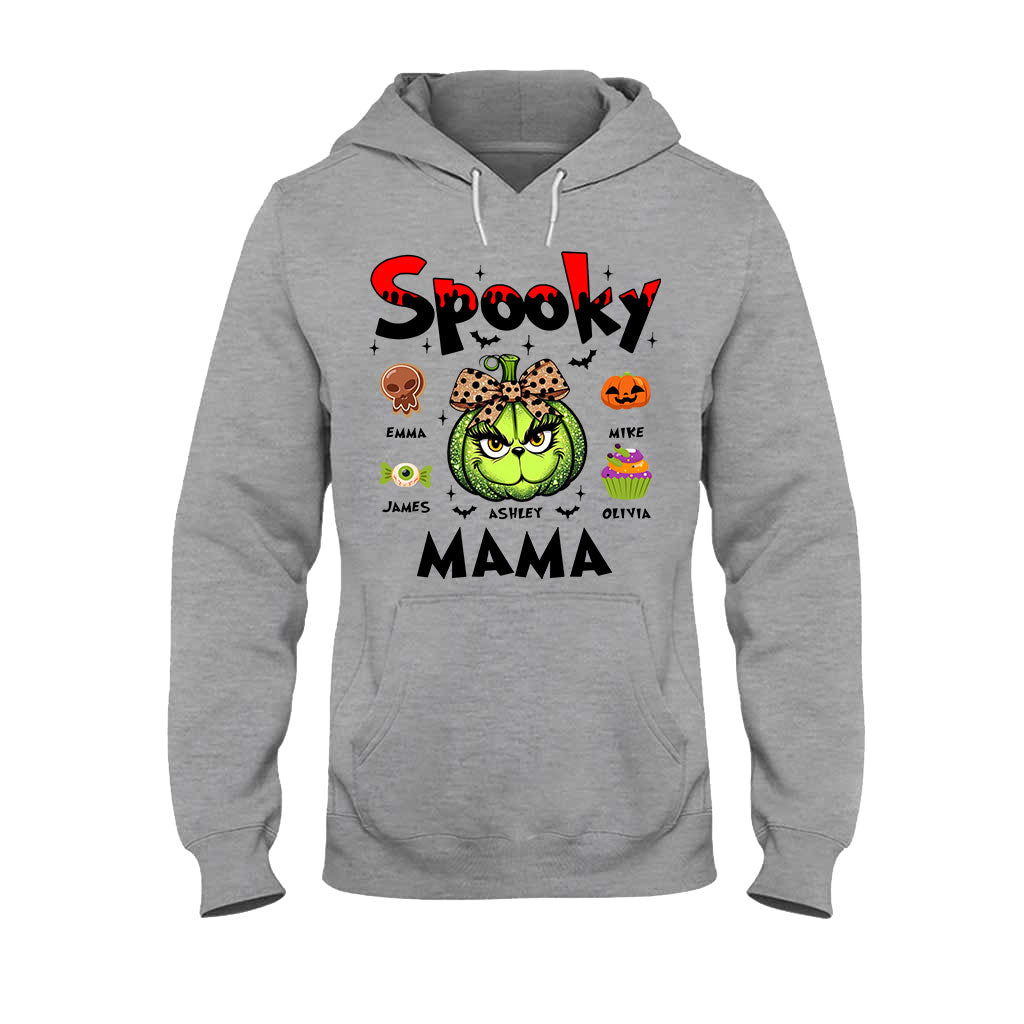 Green Pumpkin Mama Any Title - Personalized Mother T-shirt And Hoodie