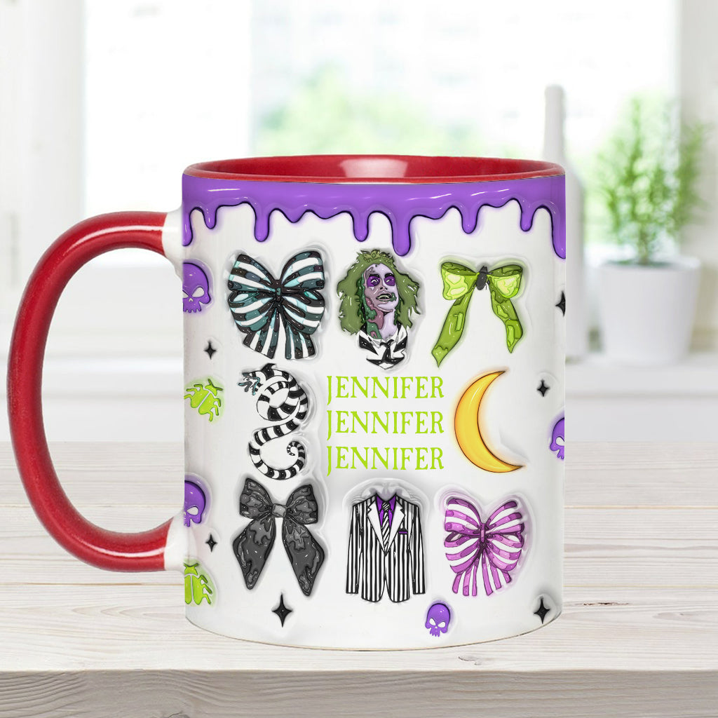 Never Trust The Living - Personalized Accent Mug
