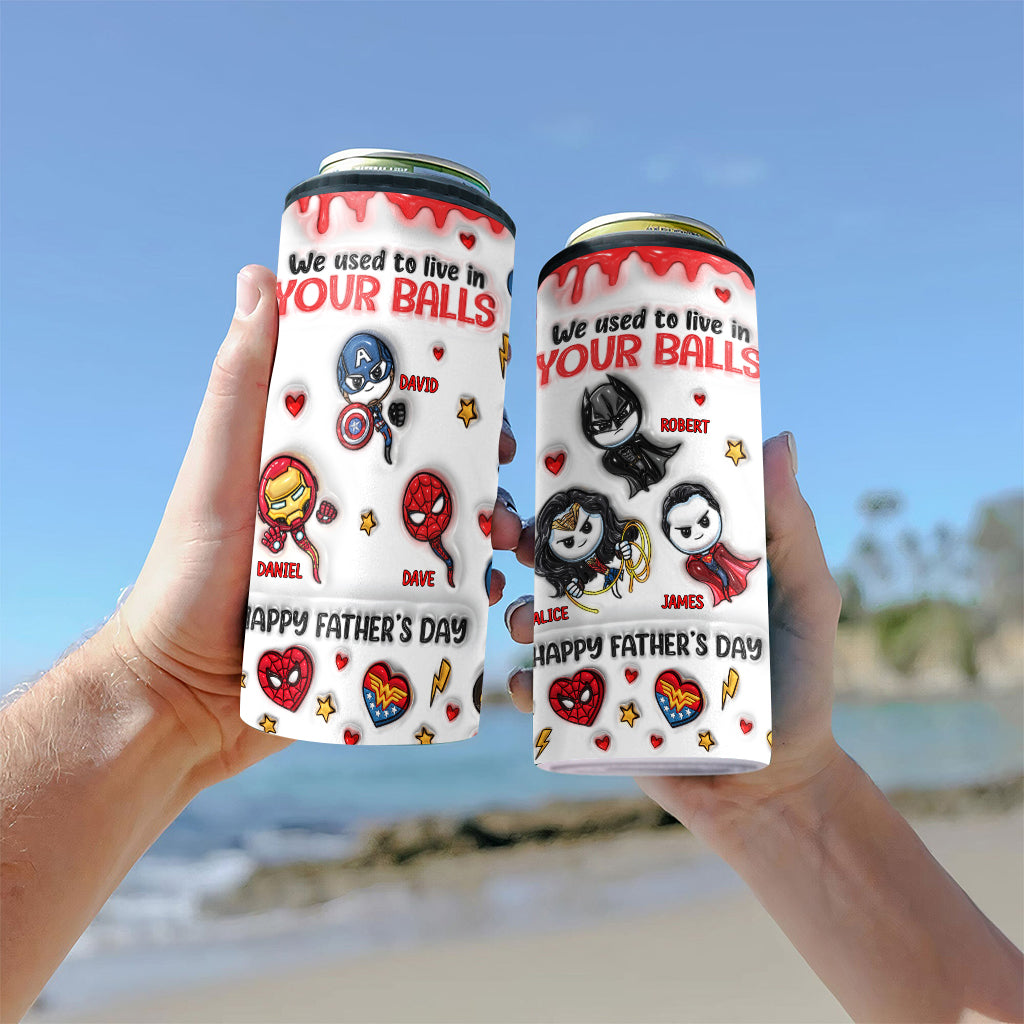 Happy Father's Day - Personalized Marvelous Universe Can Cooler