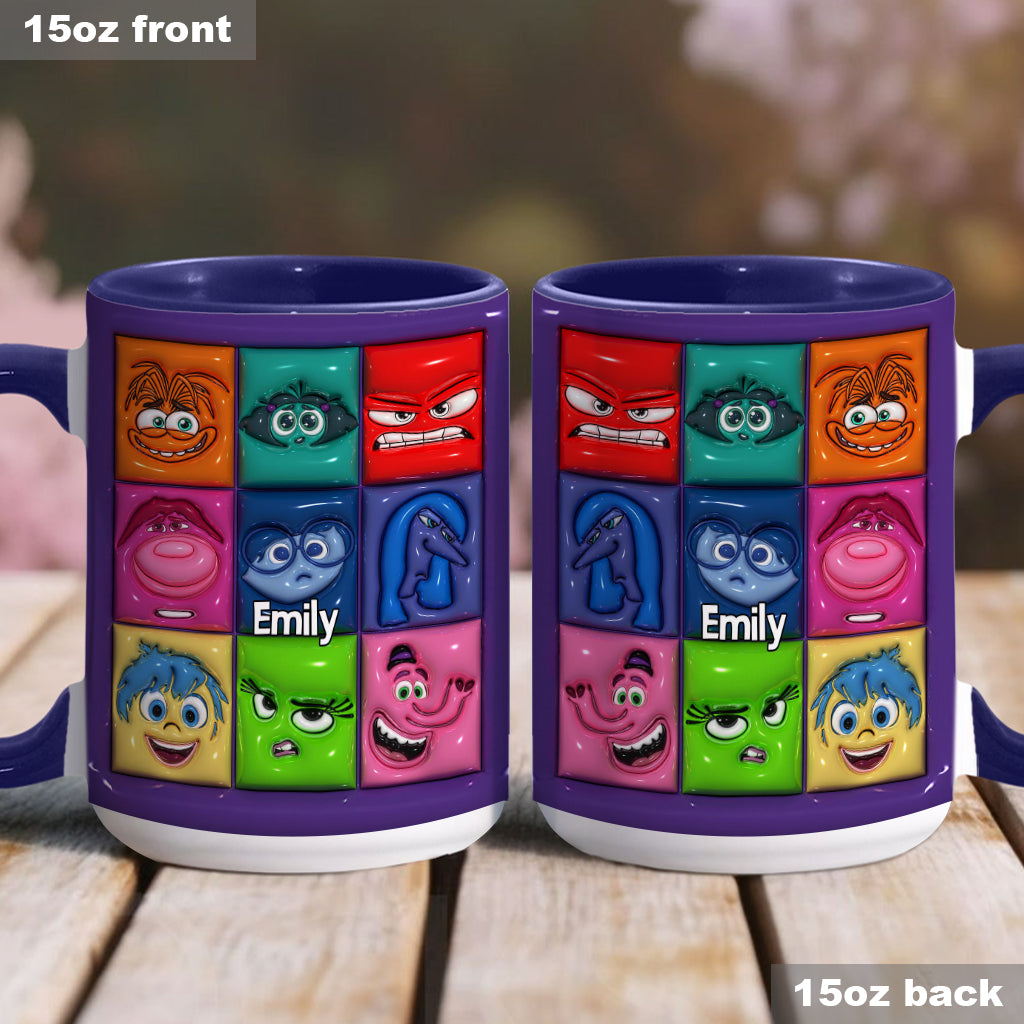It's Okay To Feel All The Feels - Personalized Accent Mug