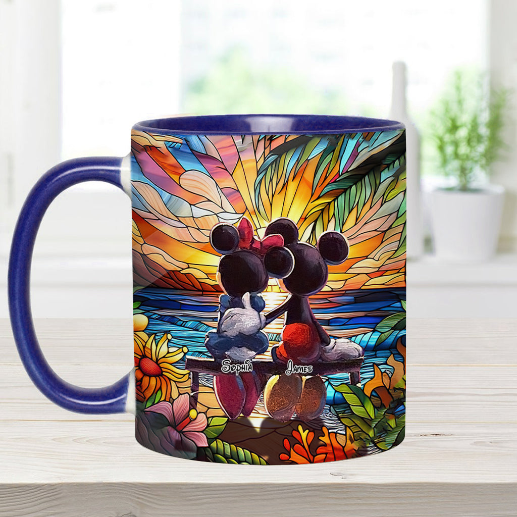 Romantic Sunset - Personalized Mouse Accent Mug