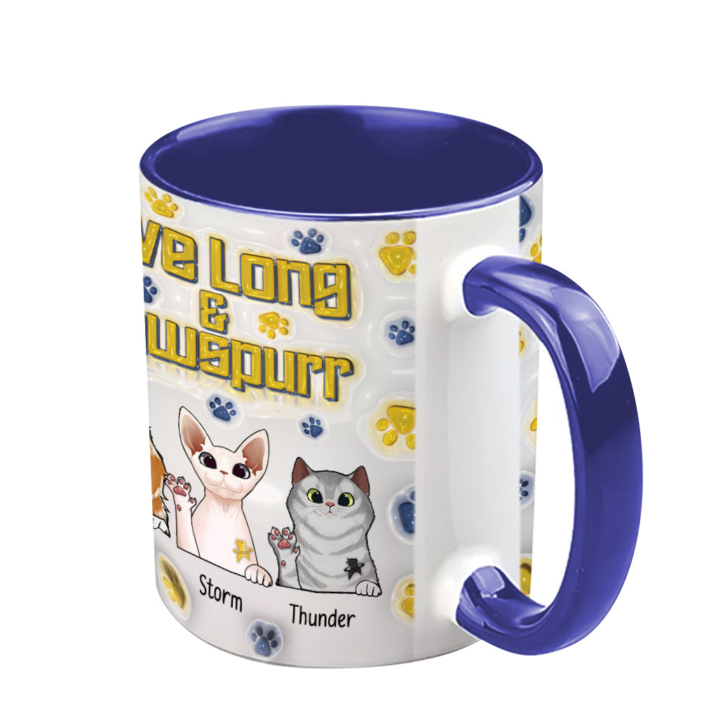 Live Long and Pawspurr - Personalized Star Fleet Accent Mug