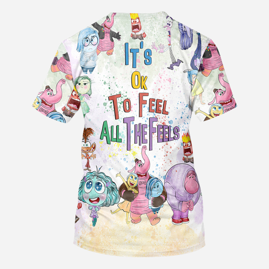 It's Ok To Feel All The Feels - Personalized All Over Shirt