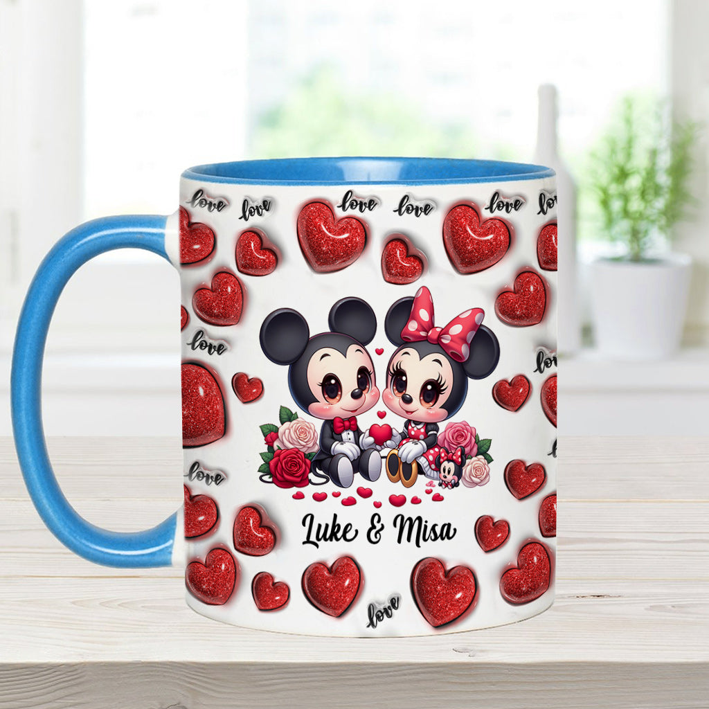 Couple Old School Chola - Personalized Mouse Accent Mug