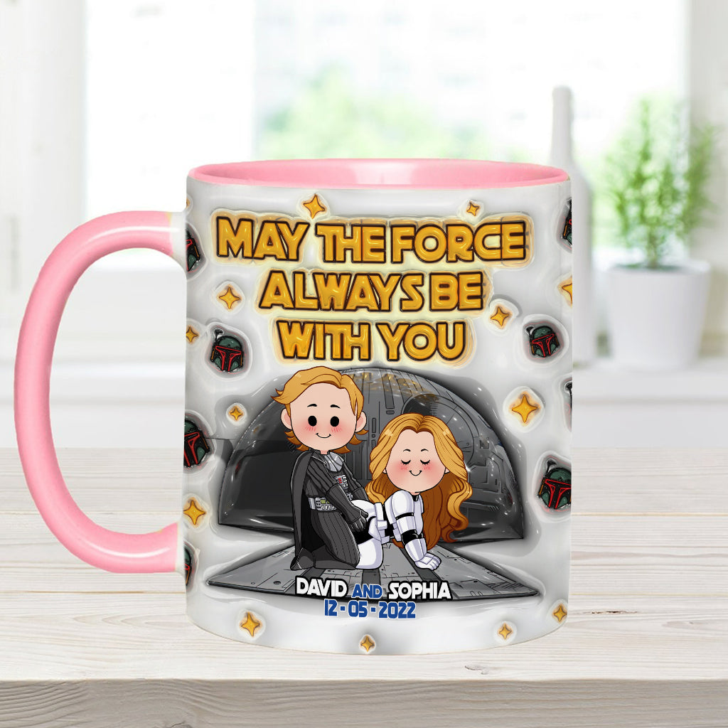 May The Force Be With You - Personalized The Force Accent Mug